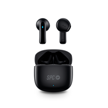 Spc Zion 2 Play – Auriculares Inalámbricos Bluetooth 28h Batería, Ultracompactos - Negro