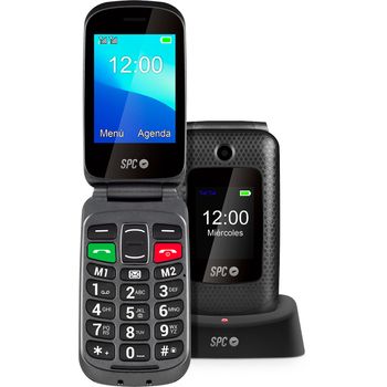 TELEFONO MOVIL SENIOR TAPA CON WHATSAPP SPC JASPER 2 LTE NEGRO