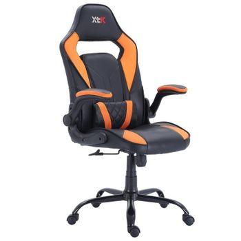 Silla Gamer Big-orange Miroytengo - Negro Y Naranja