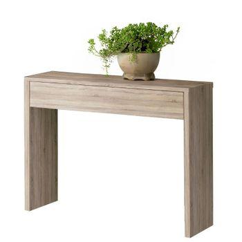 Conjunto Mueble Recibidor Cajón Espejo Entrada Pasillo Estilo Moderno  Industrial Óxido 92x33x79 con Ofertas en Carrefour