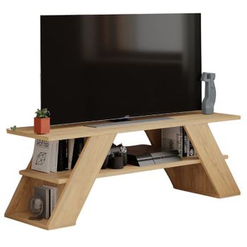 Mesa Tv Balance Roble Safir 120x40x34cm Salón