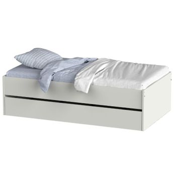 Cama Coche Runner 232x111x61 Cm Color Blanco Vente-unique con