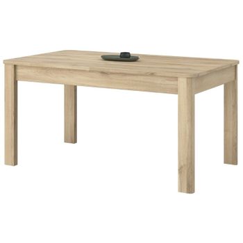 Mesa Comedor Industrial Linus Con Pata Metálica Y Tablero Madera De 4 Cm En  Roble Sellado 140 X80 Cm con Ofertas en Carrefour