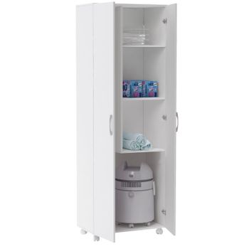 Armario Multiestantes Dos Puertas En Varios Acabados Diferentes 60 Cm(ancho)  180 Cm(altura) 35.6 Cm(fondo) , Color - Blanco con Ofertas en Carrefour