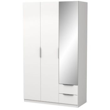 Armario Ropero Nico 2 Puertas Y 2 Cajones Color Roble/blanco, 81 Cm (ancho)  52 Cm (profundo) 180 Cm (altura) con Ofertas en Carrefour