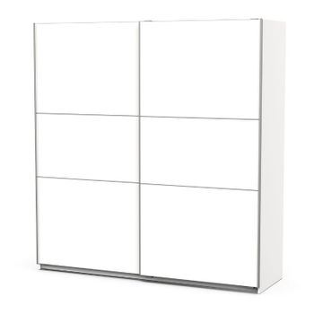 Miroytengo Armario Alto Puertas Correderas con Espejo Ghost Blanco Mate  203x117 cm : : Hogar y cocina