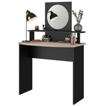 Aparador Salón Comedor Despacho Con Patas Color Roble/negro 3 Puertas 1  Hueco 92x140x40 Cm, Nórdico con Ofertas en Carrefour