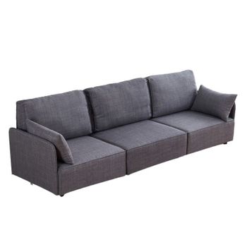 Sofá Modular Riposo A+a+b Miroytengo 3 Plazas Gris 276 Cm