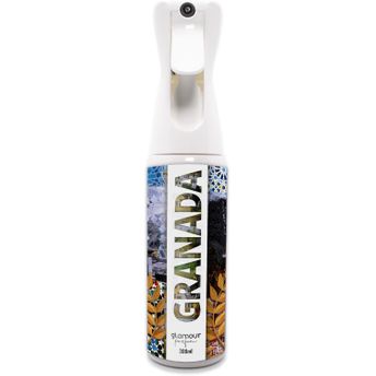 Ambientador De Hogar Granada - Glamour Parfum - Pulverizador Con Aroma Floral Y Amaderado - Ambientador Textil En Spray - Para Pulverizar En La Cama O En Cortinas - Reutilizable - 300 Ml