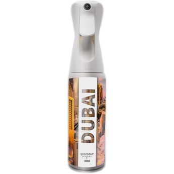 Ambientador De Hogar Dubai - Glamour Parfum - Pulverizador Con Aroma Dulce - Ambientador Textil En Spray - Para Pulverizar En La Cama O En Cortinas - Reutilizable - 300 Ml