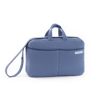 Bolso Cambiador De Pañales Mi Bollito Azul 15 X 30 X 45 Cm