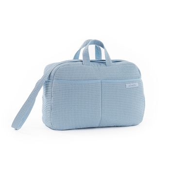 Bolso Cambiador De Pañales Mi Bollito Azul Claro 15 X 30 X 45 Cm