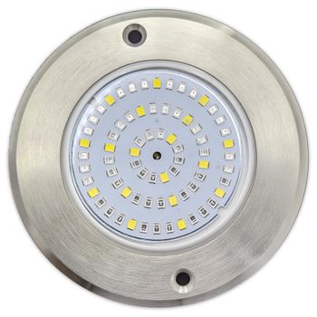 Foco Led Mini Para Piscina En Acero Inoxidable 5 Hilos Rgbw 11 Cm De Diámetro  6w 12v/dc