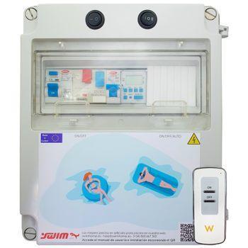 Cuadro Eléctrico Piscina Bomba 0,5cv | Transformador 150w | Control Remoto