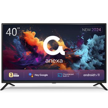 Televisor Smart Tv 40 Pulgadas Fhd. Google Official Con Android 11. Televisión Tdt-hd - Anexa Smart40c01fg