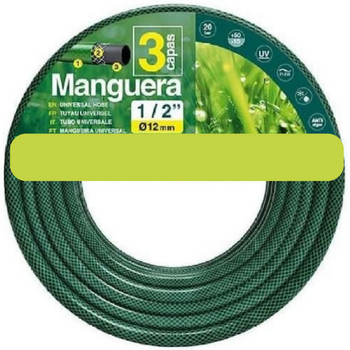 Manguera Jardin - 15m - Manguera De Riego - Mangueras (ancho Tubo 12 Mm - 1/2") - Nakloe