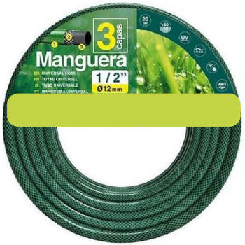 Manguera Jardin - 20m - Manguera De Riego - Mangueras (ancho Tubo 12 Mm - 1/2") - Nakloe