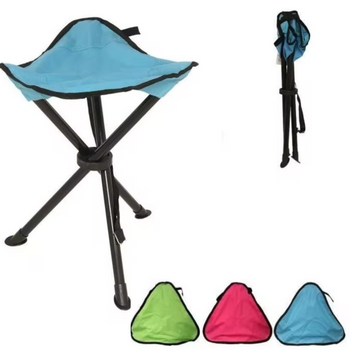 Taburete Camping Plegable - 40x34cm - Taburete Plegable - Taburete Tripode - Taburete Plegable De Tela -nakloe