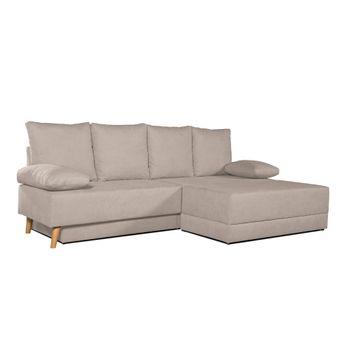 Sofa Chaise Longue Convertible En Cama Sigyn Caoba 4 Plazas 260x153 Cm Tanuk
