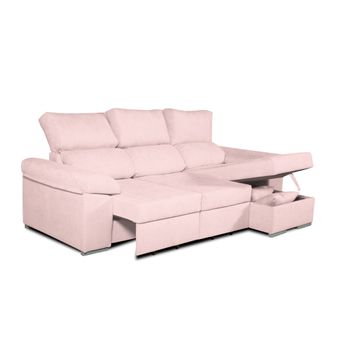 Sofa Chaise Longue Lodurr Izquierda Crudo Tejido Con Sistema Acualine 4  Plazas 294x160 Cm Tanuk con Ofertas en Carrefour