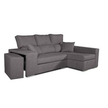 Sofa Chaiselongue Frigg Derecha Gris Marengo 230x145 Cm Con Tejido Con Sistema Acualine Tanuk