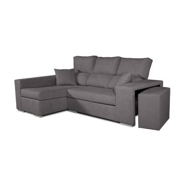 Sofa Chaiselongue Frigg Izquierda Gris Marengo 230x145 Cm Con Sistema De Limpieza Acualine Tanuk