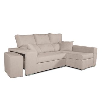 Sofa Chaiselongue Frigg Derecha Caoba 230x145 Cm Con Tejido Con Sistema Acualine Tanuk