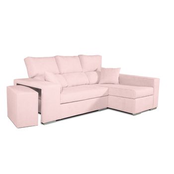 Sofa Chaiselongue Frigg Derecha Salmon 230x145 Cm Con Tejido Con Sistema Acualine Tanuk