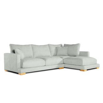 Sofa Chaise Longue Sjorn Derecha Jade Tejido Con Sistema Acualine 4 Plazas 270x191 Cm Tanuk