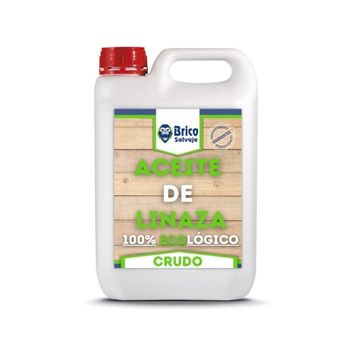 Aceite De Linaza Crudo Para Madera 5l Bricosalvaje