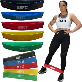 Gomas Elásticas BSFit (3 Unidades) Latex Free, TPE, 1.2M, Musculación, Los  mejores precios