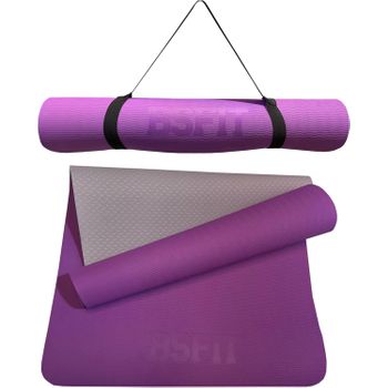 Esterilla Tpe 4mm  Colchoneta Yoga Pilates Bsfit