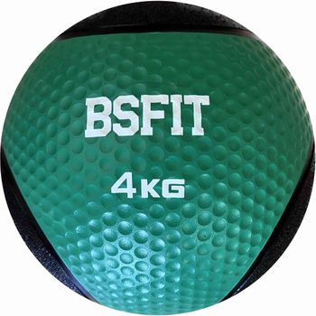 Balón Medicinal De Goma Pro 4 Kg Pelota Con Rebote Medicinal Bsfit