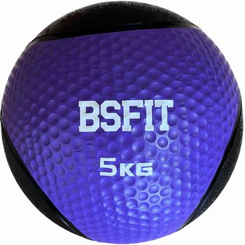 Balón Medicinal De Goma Pro 5 Kg Pelota Con Rebote Medicinal Bsfit