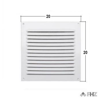 Rejilla De Ventilacion Fhz 20x20 Blanca Aluminio