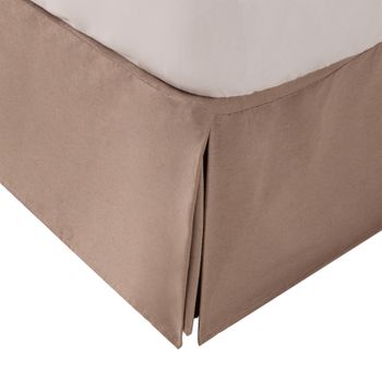 Cubre Canapé Liso Alto 30cm Algodón Poliéster Ancho Cama 120cm Beige