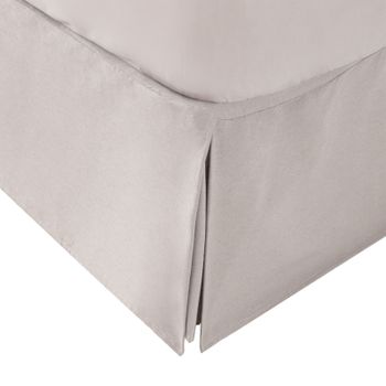 Cubre Canapé Liso Alto 30cm Algodón Poliéster Ancho Cama 150cm Blanco