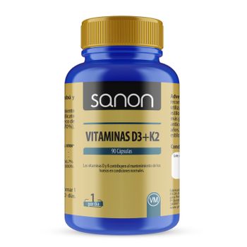 Vitaminas D3+k2 90 Cápsulas Vegetales Sanon