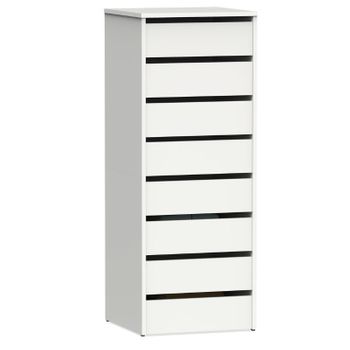 Muebles Auxiliares Pack 2 Cajoneras Interior Armarios Miroytengo Color Blanco Brillos 46x64x45 Cm