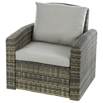 Miroytengo Polynesia Sillón De Jardín 74cm, Ergonómico Y Moderno, Fabricado En Aluminio, Muebles Para Exterior