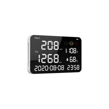 Bastilipo - Co2meter0110, Analizador De Aire Empotrable, Infrarrojos, Pantalla Led, 365 X 230 X 40 Mm, 530 G