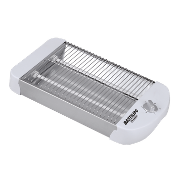 Avant - Tostador Horizontal Plano 600W. Termostato con indicador LED. para  Todo Tipo de Pan. Acero Inoxidable y con Bandeja recogemigas. Negro.