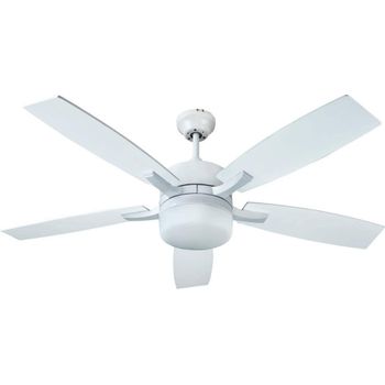 Bastilipo - Adra Blanco Led (132cm) - Ventilador De Techo 3 Velocidades Con Mando A Distancia Y Palas Reversibles