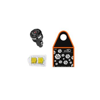 Pack Ambientador Coche Difusor + Recambio + Bolsa. Fragancia Limón