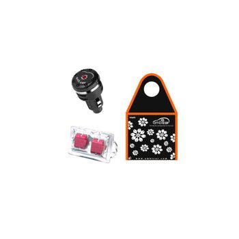 Pack Ambientador Coche Difusor + Recambio + Bolsa. Aroma Frutos Rojos