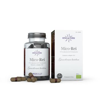 Mico Rei (reishi Bio) Hifas Da Terra 70 Cápsulas