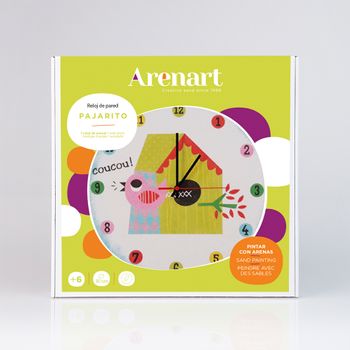 Pintar Con Arenas - Reloj Cu-cut Ø30 Cm