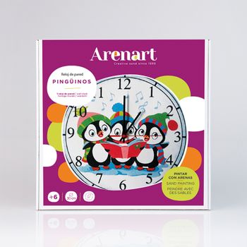 Pintar Con Arenas - Reloj Unicornio Ø30 Cm