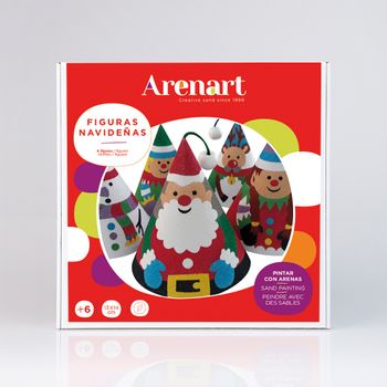 Pintar Con Arenas - Pack 5 Conos Árbol Navidad