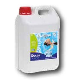 Diaquat-15: Antialgas Amplio Espectro Con Poder Desinfectante, Fungicida Y Bactericida. Sin Cobre.  Botella 1 Lt
